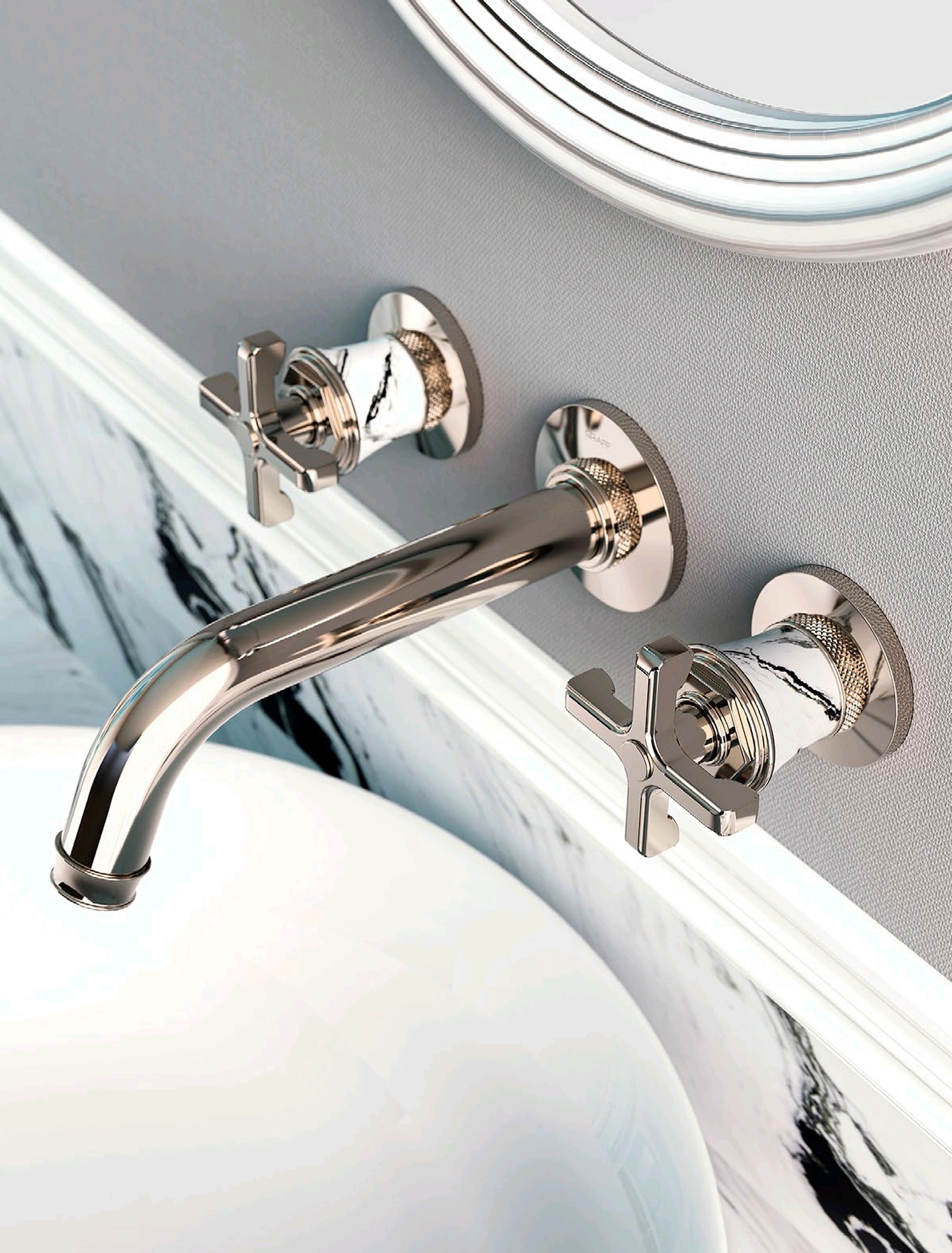 graff design silver wall faucet