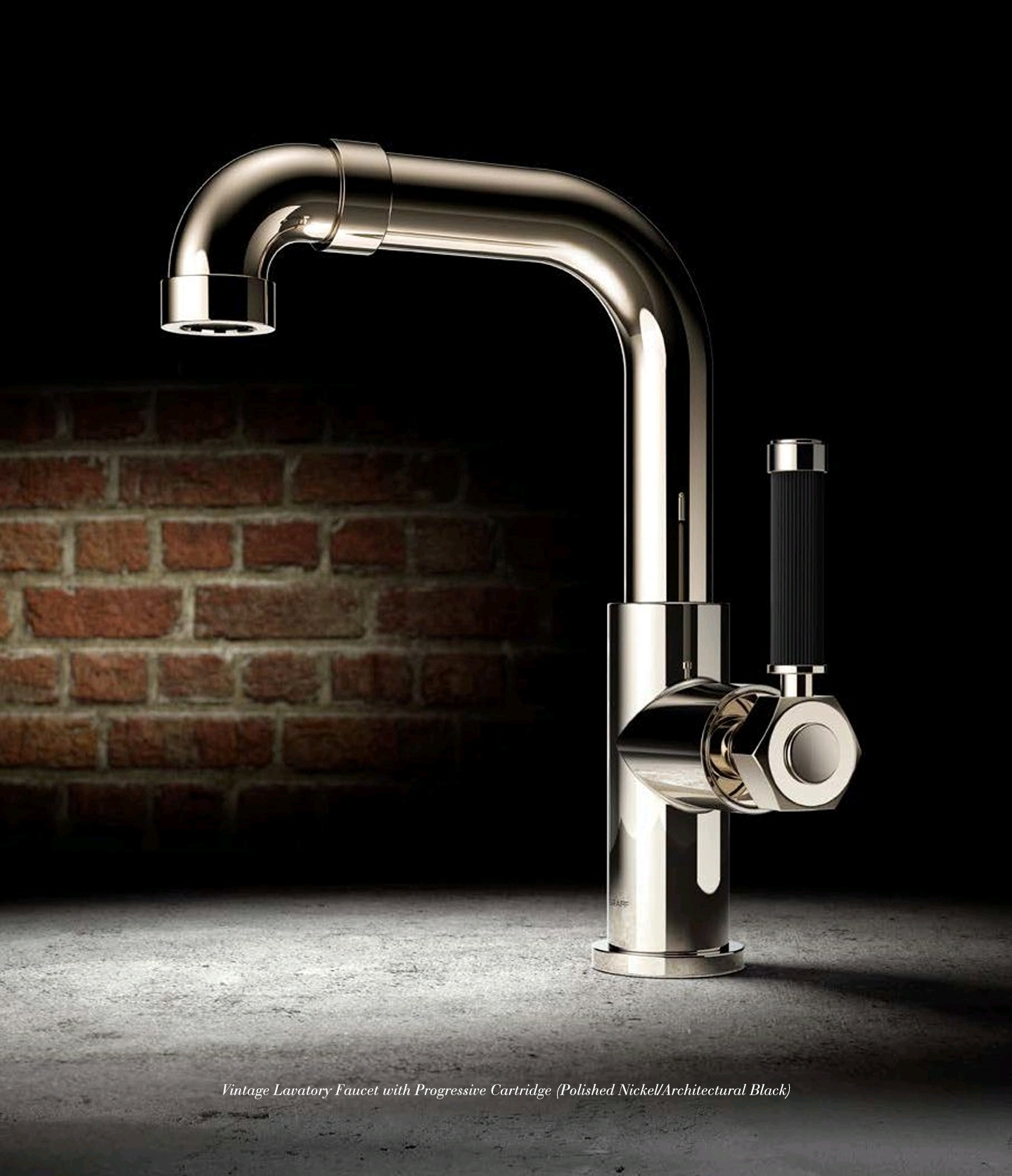 silver single handle faucet graff design