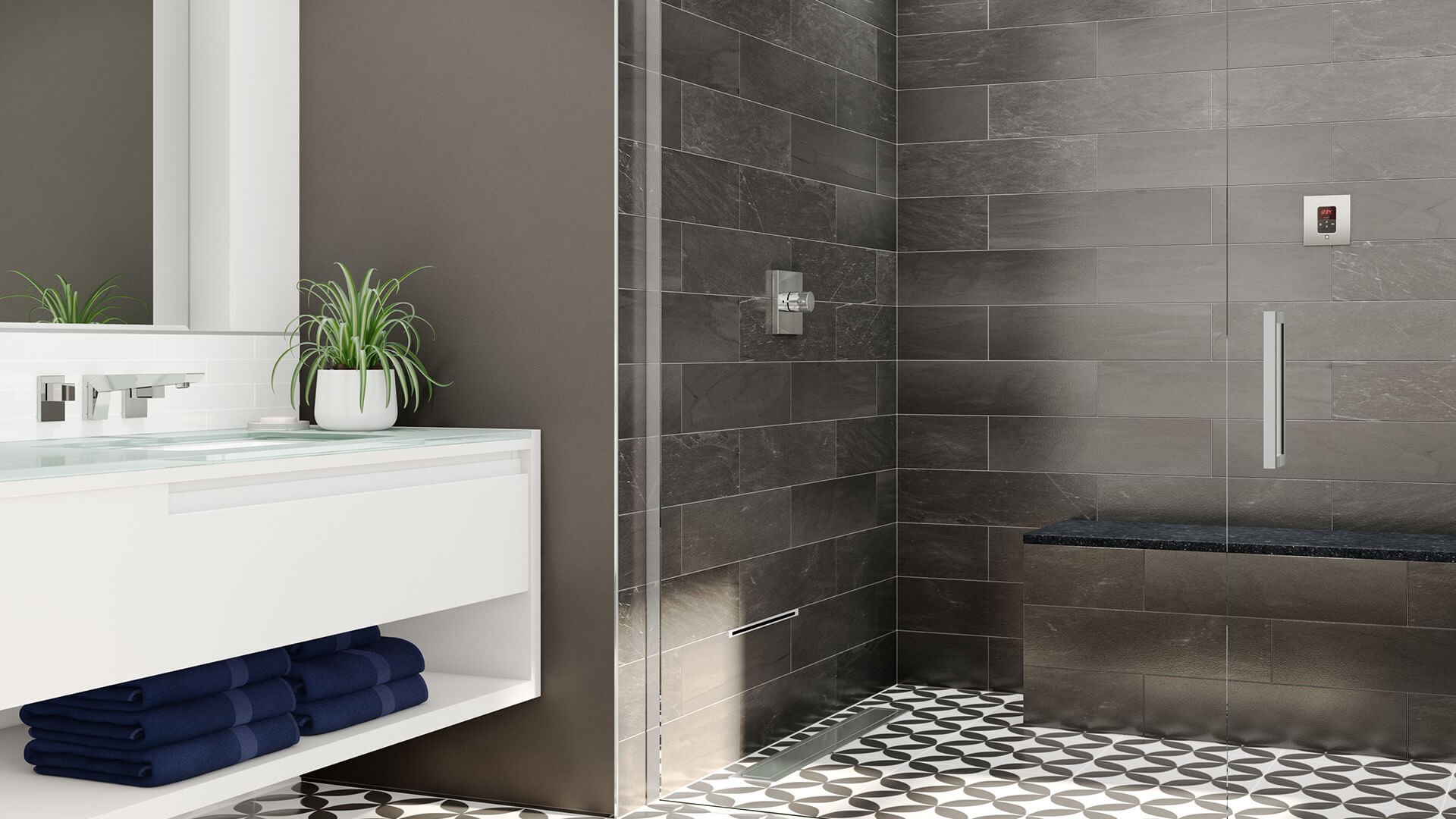 mr steam modern minimalist shower