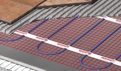 warmup heated floors in concrete